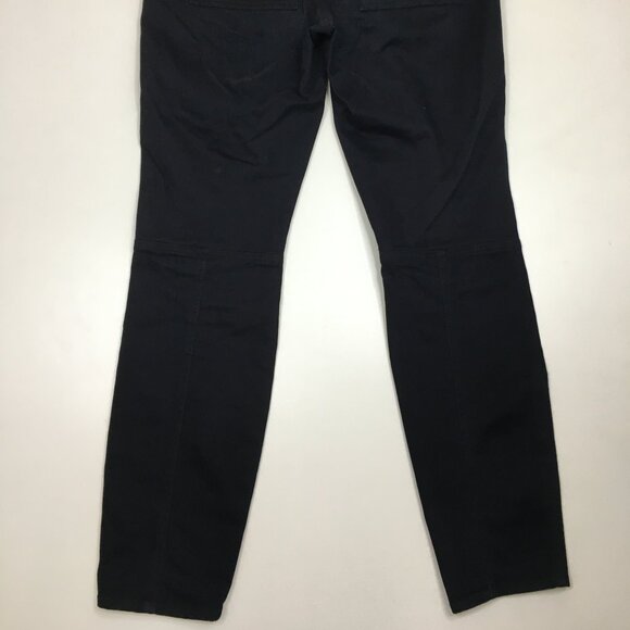 HEI HEI Anthropologie Black Buckle Belt Waist Tapered Leg Jeans - Picture 11 of 11